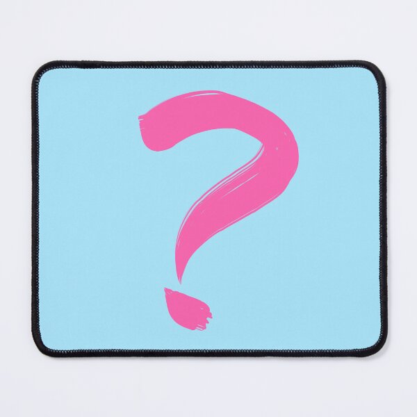 Item preview, Painted Question Mark (Pink/Blue) designed and sold by birdgoatman.