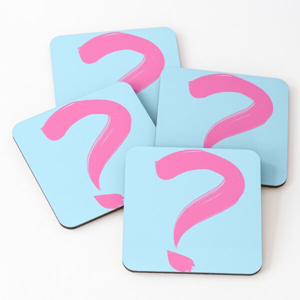 Item preview, Painted Question Mark (Pink/Blue) designed and sold by birdgoatman.