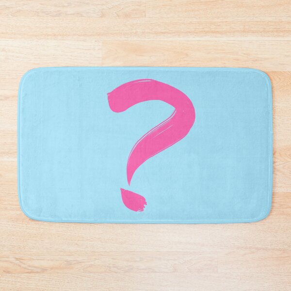 Item preview, Painted Question Mark (Pink/Blue) designed and sold by birdgoatman.