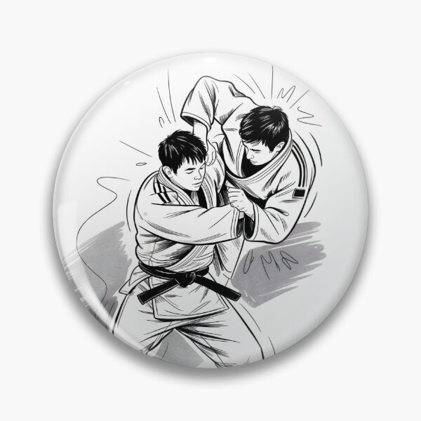 Artikelvorschau, Dynamische Judo-Wurfskizze entworfen und verkauft von ShadowAndSlate.