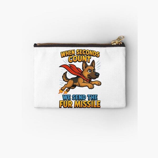 Item preview, K-9 When Seconds Count We Send the Fur Missile designed and sold by RoliPictures.