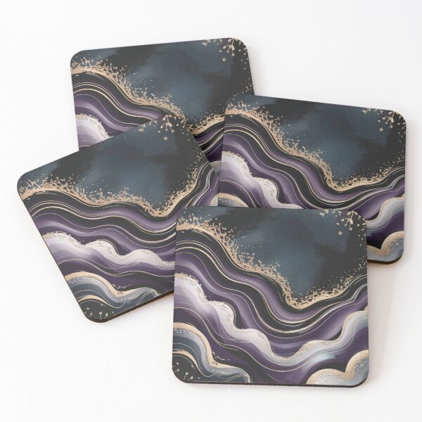 Item preview, Gold Waves Abstract designed and sold by ShadowAndSlate.