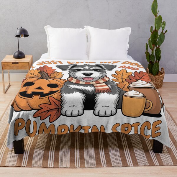 Item preview, Schnauzer - I Just Like My Dog and Pumpkin Spice    Fall    Halloween designed and sold by Bichon Boutique.