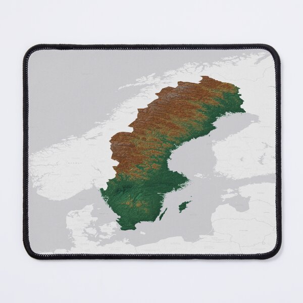 Item preview, Sweden Topographic Elevation Map designed and sold by design2xstudio.