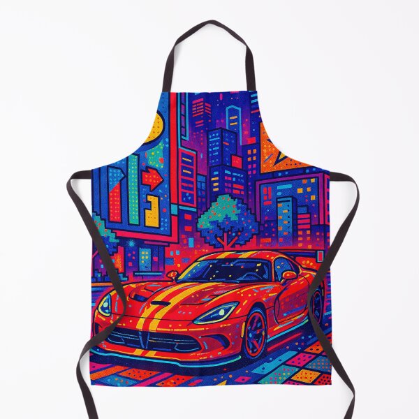 Item preview, Neon Racing Car Dazzles on City Streets designed and sold by RevUpDesign.