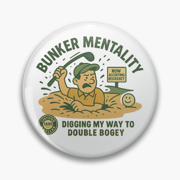 Item preview, Bunker Mentality Sand Dweller Golf Double Bogey designed and sold by ASF Illustrations.