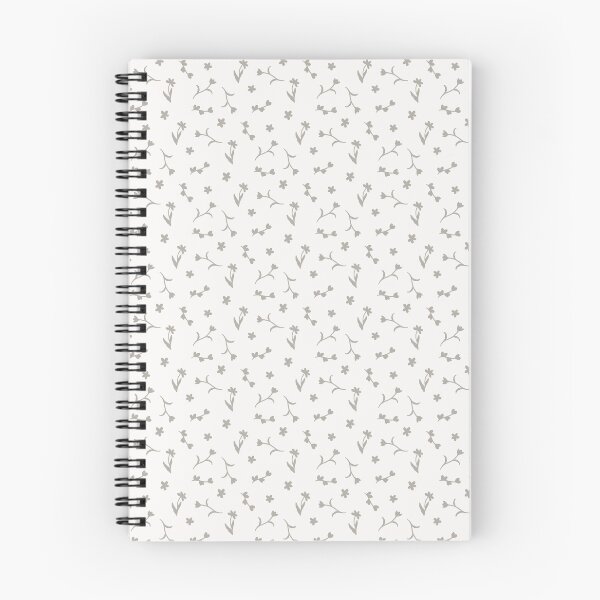 Item preview, Neutral floral in gray and light gray designed and sold by MoonbirdPrintCo.