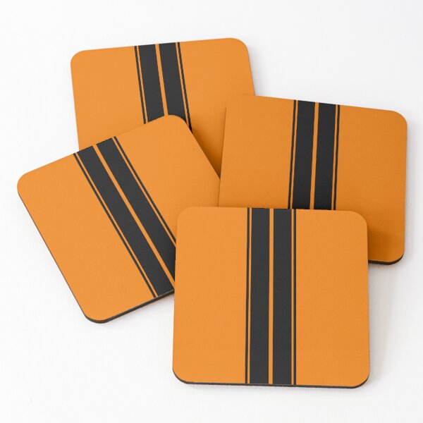 Item preview, Dual Racing Stripes 2 Outer Pinstripes (Black - Orange) designed and sold by Racing Stripes Only.