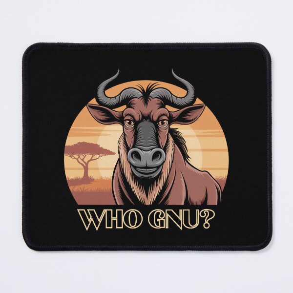 Item preview, Who Gnu? Smart Looking African Wildebeest designed and sold by signshirtz.