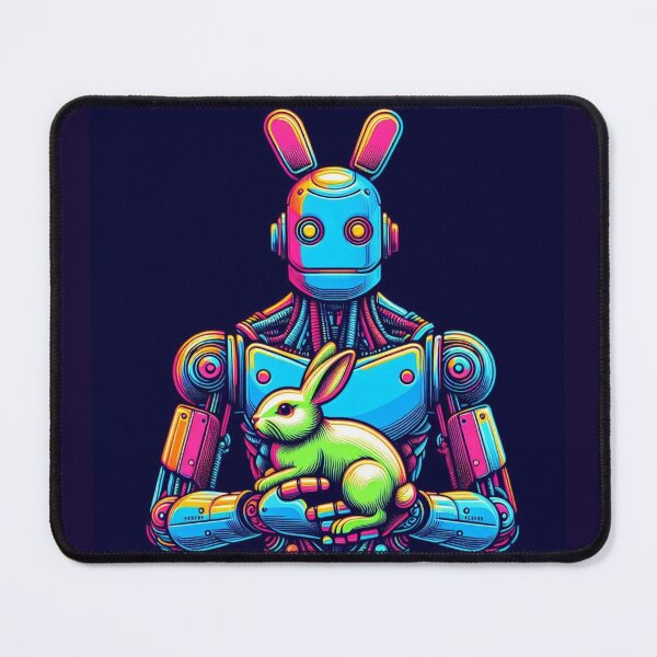 Item preview, Robot and cute bunny designed and sold by Dogandesighn.
