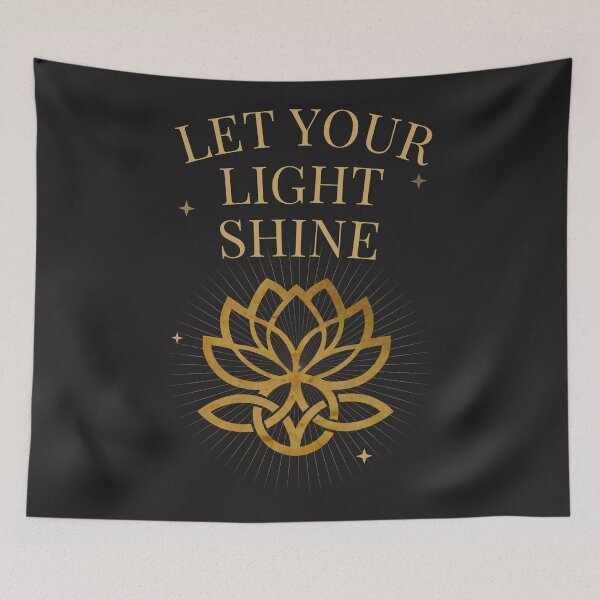 Item preview, Title: Let Your Light Shine – Divine Gold designed and sold by 	aluzia.design.