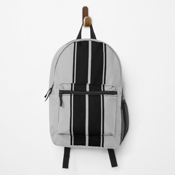 Item preview, Dual Black Stripes With Outside Pinstripes (Light Gray Background) designed and sold by Racing Stripes Only.