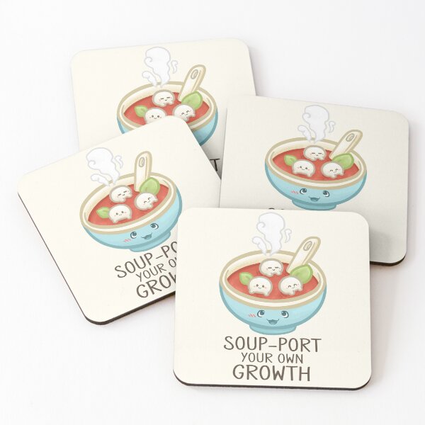 Item preview, Soup-Port Your Own Growth Pun designed and sold by Khotekmei.