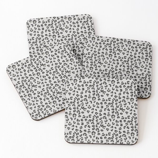 Item preview, Neutral leopard print in gray and charcoal designed and sold by MoonbirdPrintCo.