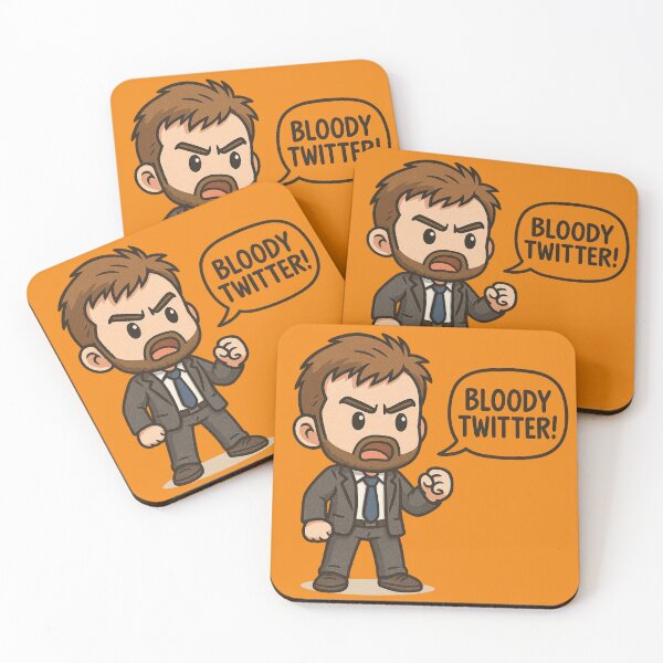 Item preview, Bloody Twitter – Chibi Alec Hardy Rant designed and sold by Where Troubles Melt Like Lemon Drops.