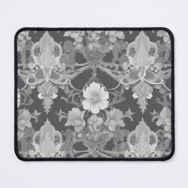 Item preview, Gothic Victorian Lace Pattern – White, Ivory & Gray Romantic Design designed and sold by dreamparlor.