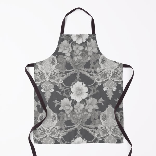 Item preview, Gothic Victorian Lace Pattern – White, Ivory & Gray Romantic Design designed and sold by dreamparlor.