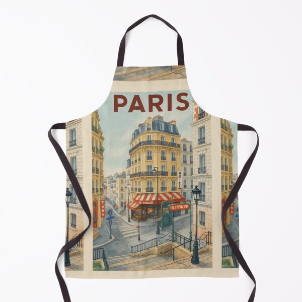 Item preview, Paris Vintage Travel Poster Design, Paris France designed and sold by SusannesArtShop.
