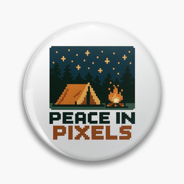 Item preview, Pixel Campfire Night Scene designed and sold by MinhAura.