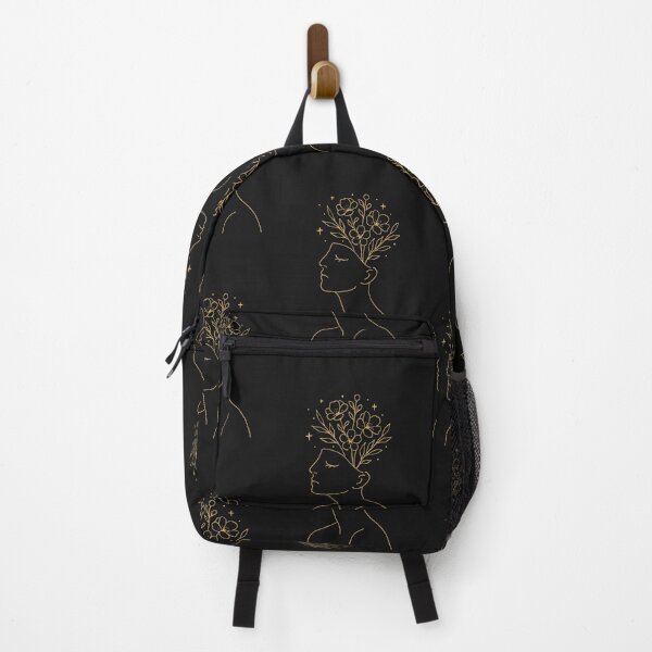 Item preview, Blooming Thoughts – Golden Floral Mind designed and sold by Creative Design Studio.