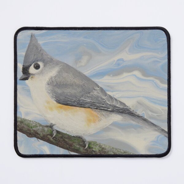 Item preview, Suspicious Tufted Titmouse designed and sold by Magpie's Miscellany.