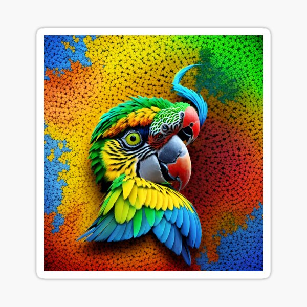 Item preview, Colorful Tropical Parrot – Vibrant Artistic Bird Design designed and sold by Boji888.