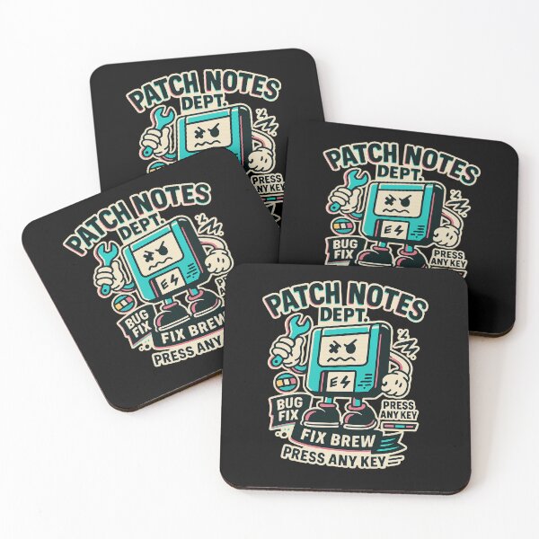 Item preview, Patch Notes Dept — Bug Fix Brew • Press Any Key designed and sold by BeetleDots.