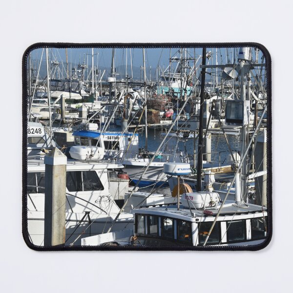 Item preview, Boats in Half Moon Bay, California designed and sold by Igor Pozdnyakov.
