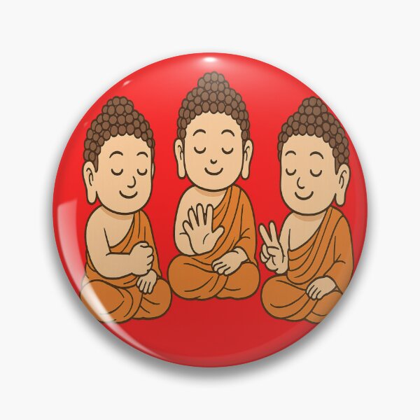 Item preview, Buddha monks rock paper scissors designed and sold by JamesDunican.