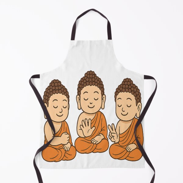 Item preview, Buddha monks rock paper scissors designed and sold by JamesDunican.