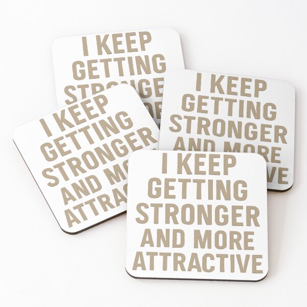 Item preview, Stronger and Better Looking - Gym Motivation designed and sold by FlexAndBrew.
