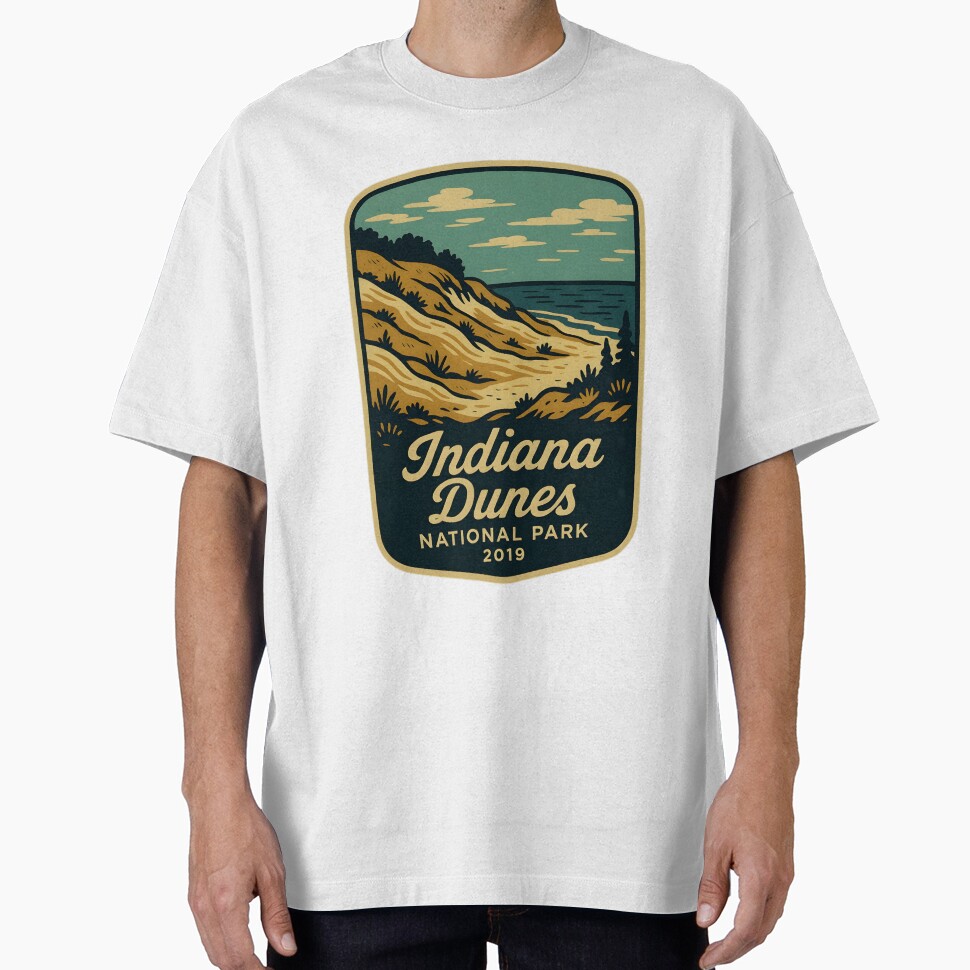 Indiana Dunes National Park Oversized T-Shirt Shirthorizon