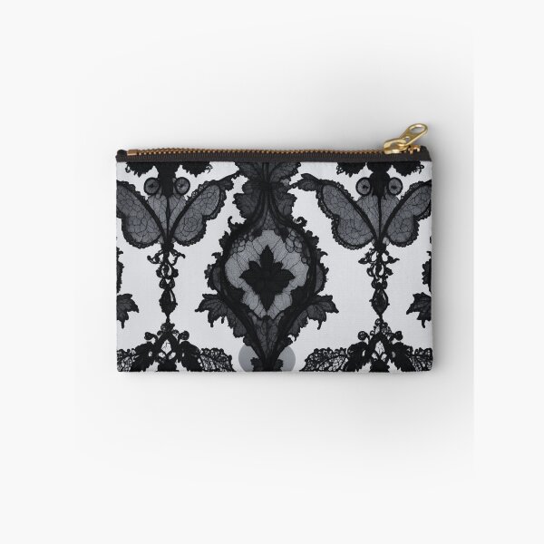 Item preview, Black Victorian Lace Pattern on Gray – Gothic Romantic Design designed and sold by dreamparlor.