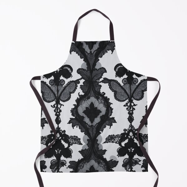 Item preview, Black Victorian Lace Pattern on Gray – Gothic Romantic Design designed and sold by dreamparlor.