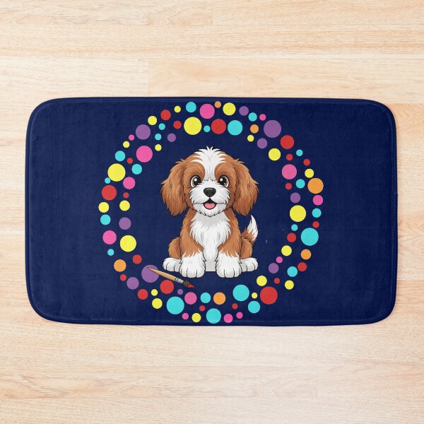 Item preview, Celebrate Dot Day with My Cavoodle  – Colorful Dog Art designed and sold by The Real Life Symphony.