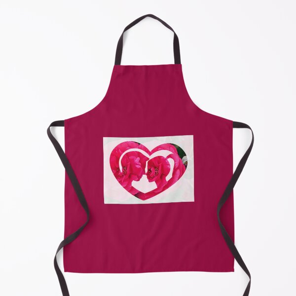 Item preview, You and me heart shape inside portrait with red flower designed and sold by wallartofmio.