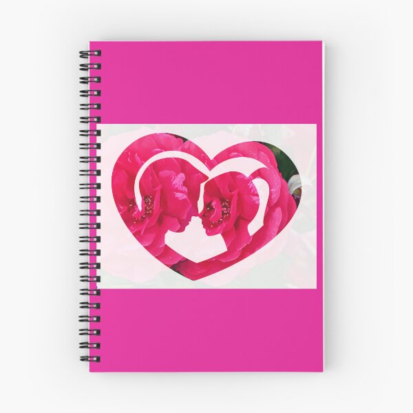 Item preview, You and me heart shape inside portrait with red flower designed and sold by wallartofmio.