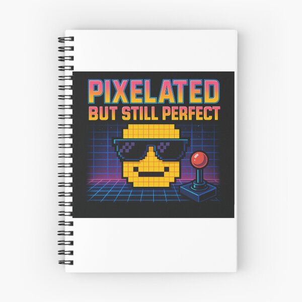 Item preview, Retro Pixel Smiley Face with Sunglasses and Joystick – Vintage Gaming Quote for Bold Arcade Style designed and sold by myfavoritesm4.