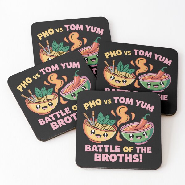 Item preview, Asian Noodle Fight - Pho VS Tom Yum - Funny designed and sold by Danh Style.
