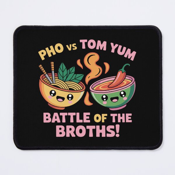 Item preview, Asian Noodle Fight - Pho VS Tom Yum - Funny designed and sold by Danh Style.