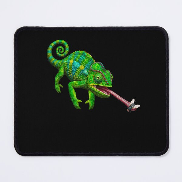 Item preview, Green Chameleon with Long Tongue designed and sold by TeeARTHY.