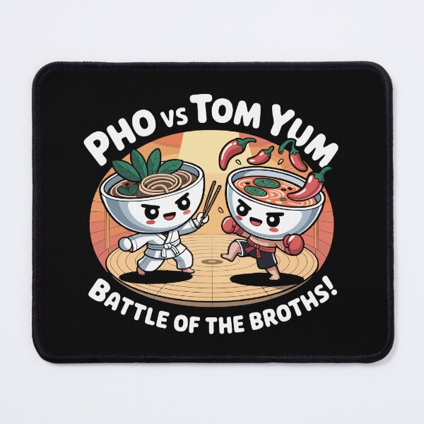 Item preview, Asian Noodle Fight - Pho VS Tom Yum - Funny designed and sold by Danh Style.