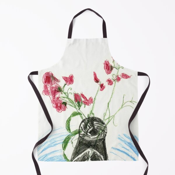 Item preview, Perennial Sweet Pea Floral Shadow Art in Watercolour Pencils designed and sold by LymphomaLass.