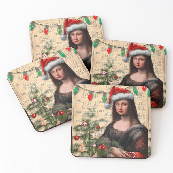 Item preview, Christmas Mona Lisa da Vinci Funny xmas  designed and sold by missdebi27.