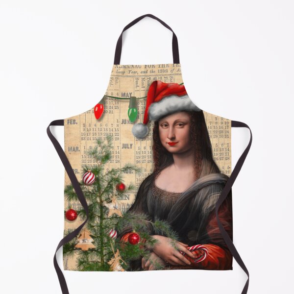 Item preview, Christmas Mona Lisa da Vinci Funny xmas designed and sold by missdebi27.