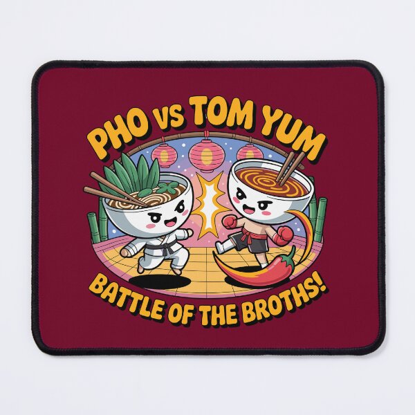 Item preview, Asian Noodle Fight - Pho VS Tom Yum - Funny designed and sold by Danh Style.