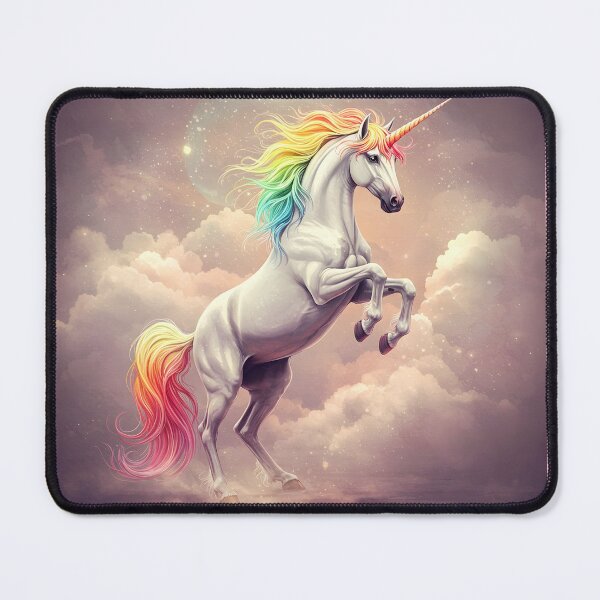 Item preview, Majestic Unicorn in a Celestial Dance of Color designed and sold by All-Shopping.