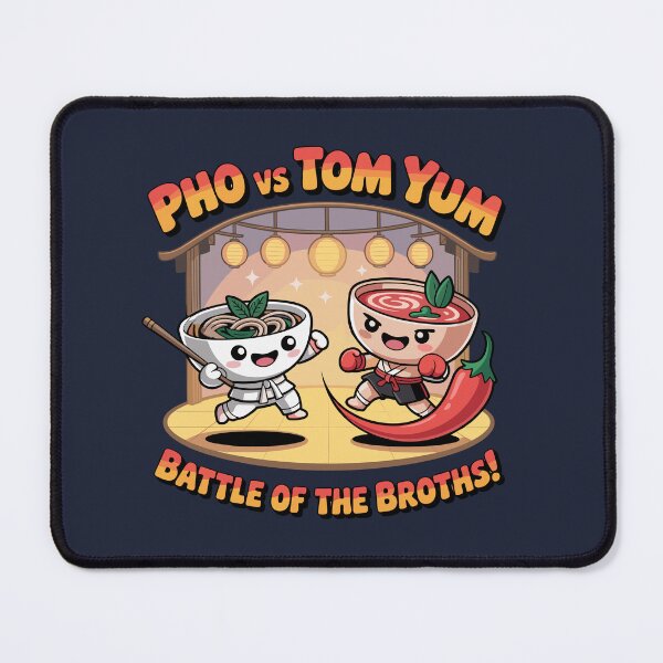 Item preview, Asian Noodle Fight - Pho VS Tom Yum - Funny designed and sold by Danh Style.