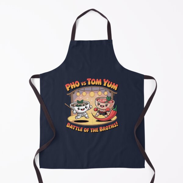 Item preview, Asian Noodle Fight - Pho VS Tom Yum - Funny designed and sold by Danh Style.