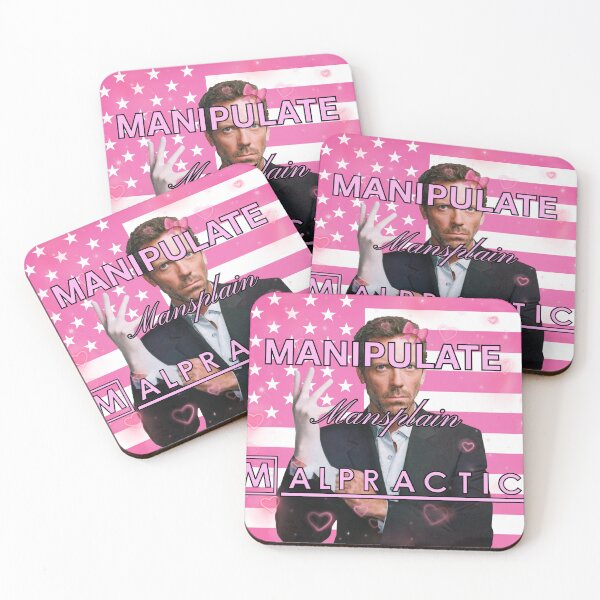 Item preview, House M.D. Manipulate Mansplain Malpratice Pink American Flag designed and sold by Mini-Flags.
